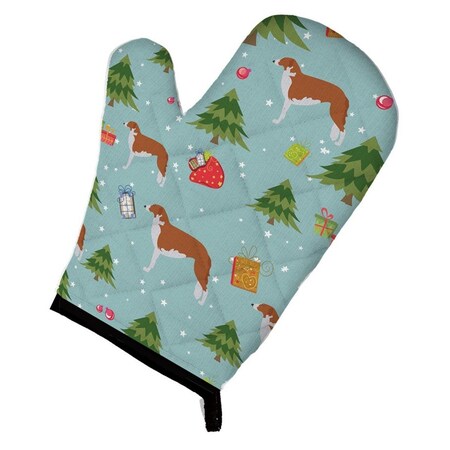 Carolines Treasures Christmas Borzoi Russian Greyhound Oven Mitt BB4823OVMT